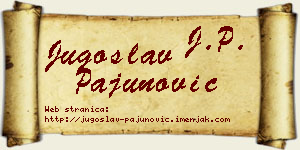 Jugoslav Pajunović vizit kartica